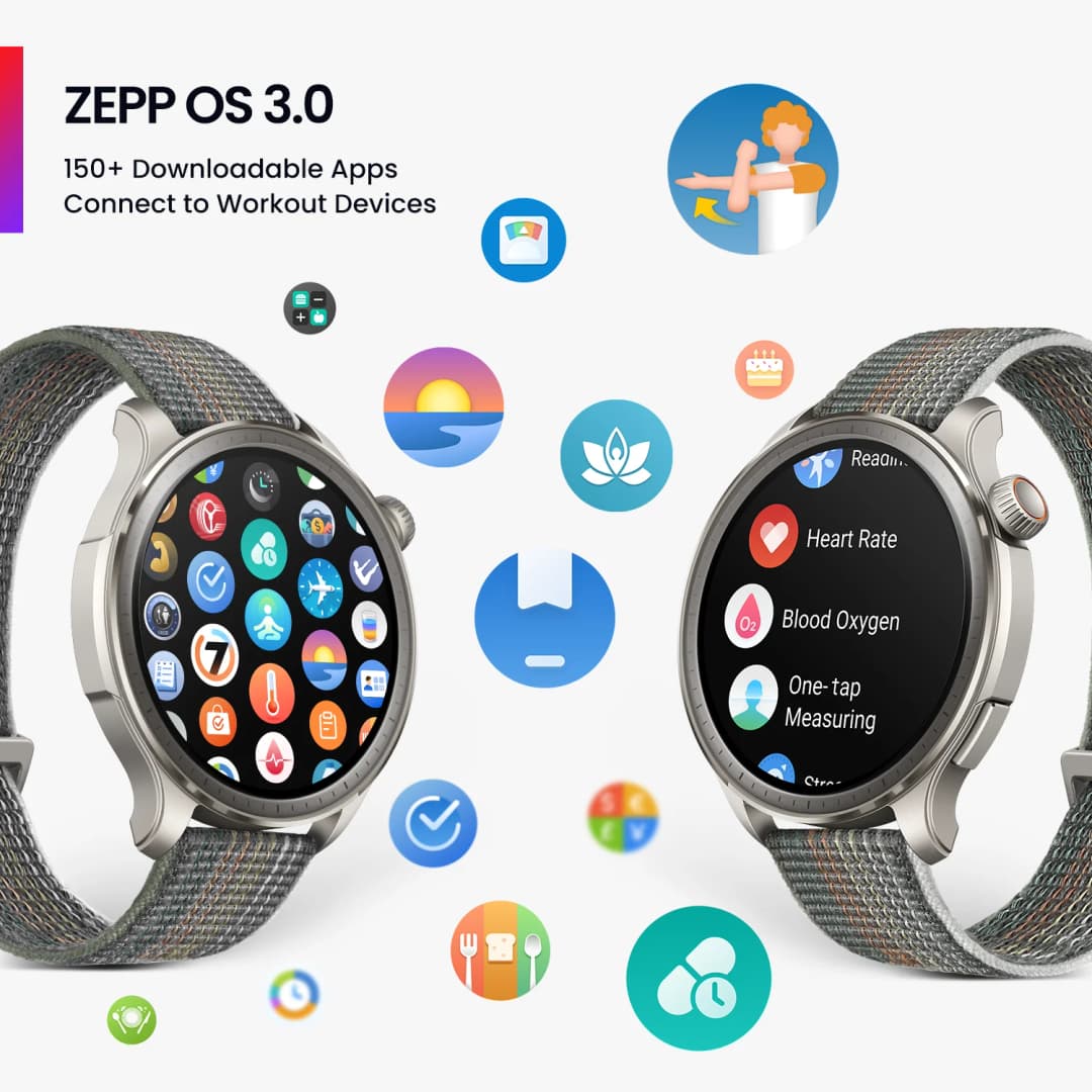 ساعة Amazfit Balance الذكية 46 ملم، مدرب النوم، نظام تحديد المواقع المزدوج، أكثر من 150 وضع رياضي، جاهزة لهواتف أندرويد وآيفون - 3
