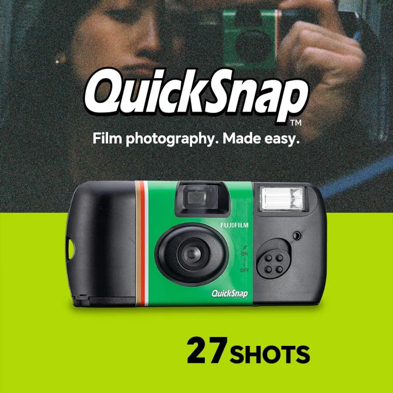 كاميرا فوجي فيلم QuickSnap أصلية، 27 صورة، 35 مم، للاستخدام مرة واحدة