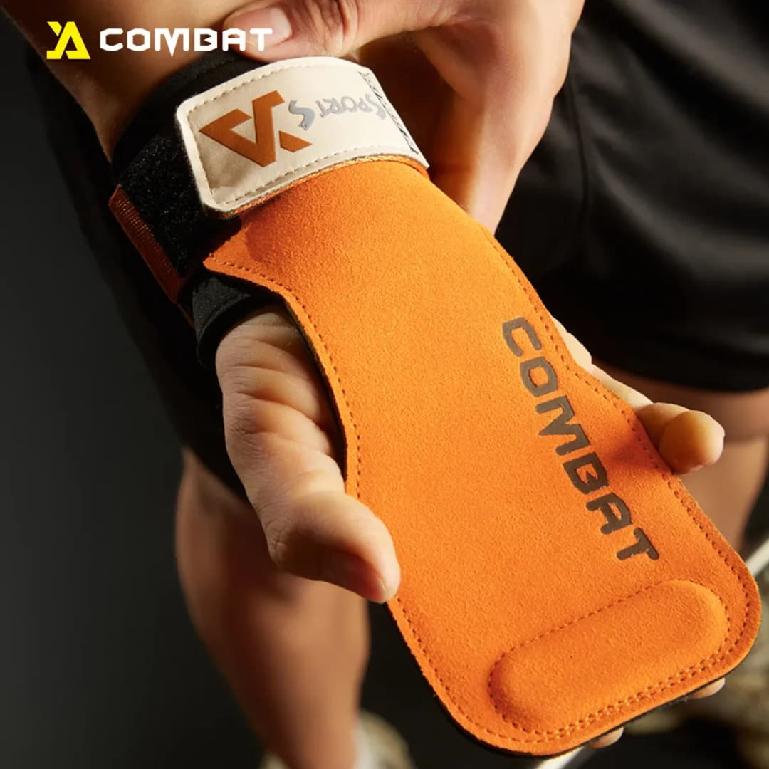 1 زوج منصات المهنية جلد البقر رياضة قفازات السيطرة المضادة للانزلاق الوزن حزام الطاقة رفع منصات Deadlift حزام تجريب حماية النخيل