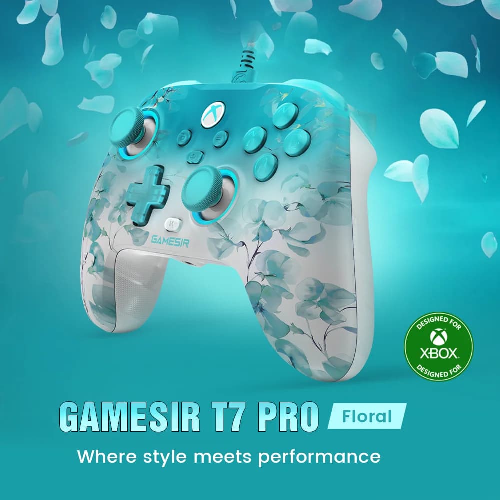GameSir T7 Pro Floral Xbox Gamepad Hall Effect Game Controller for Xbox Series X, Xbox Series S, Xbox One X | S game console - 2
