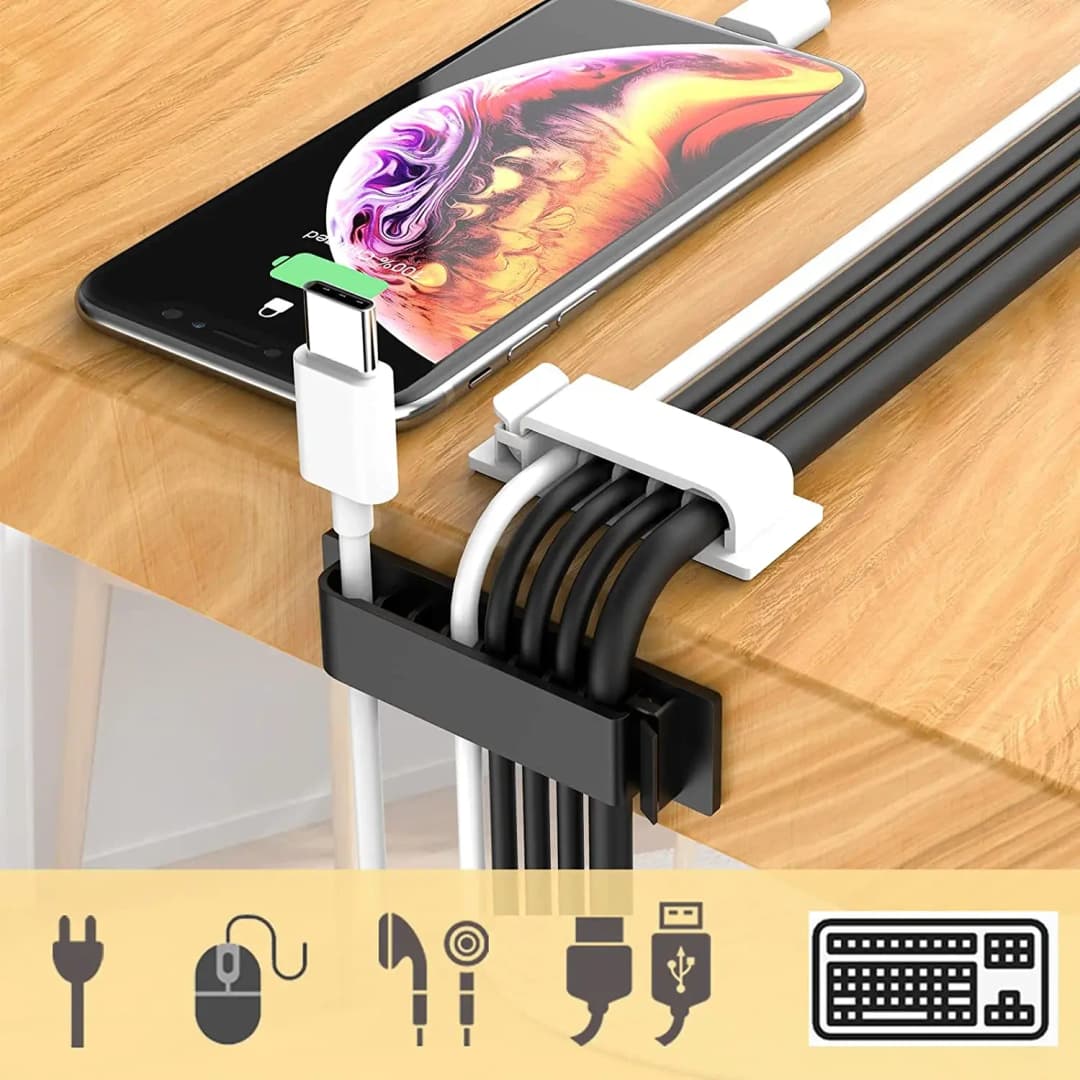 Self-adhesive Cable Organizer Wire Tie Cable Clamp Clips Holder Clamp Management Car GPS Data Decorative Cord Winder Manager - 3
