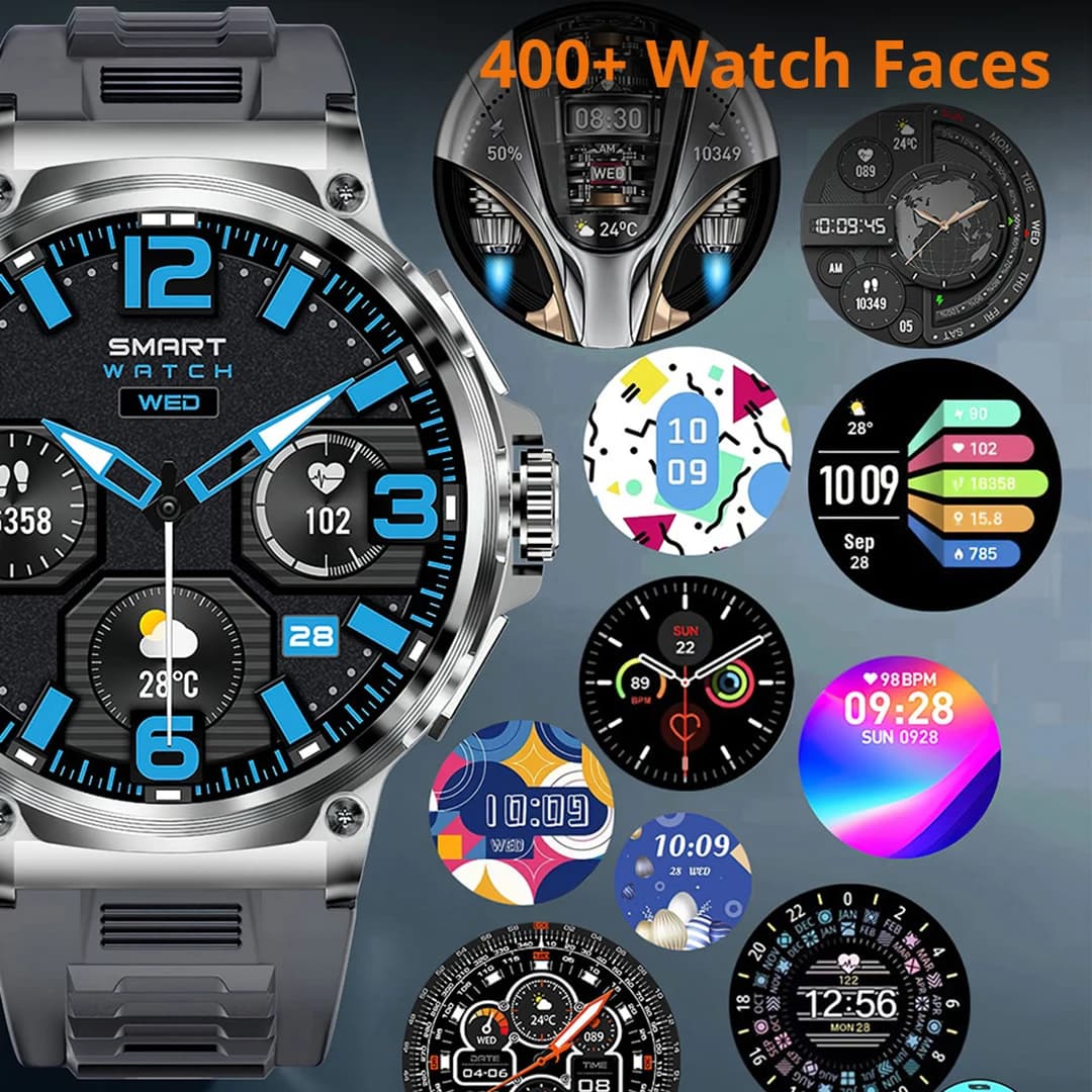 [2023] COLMI V69 1.85" Ultra HD Display Smartwatch Men 710 mAh Large Battery, 400+ Watch Faces Smart Watch For Android iOS Phone - 3