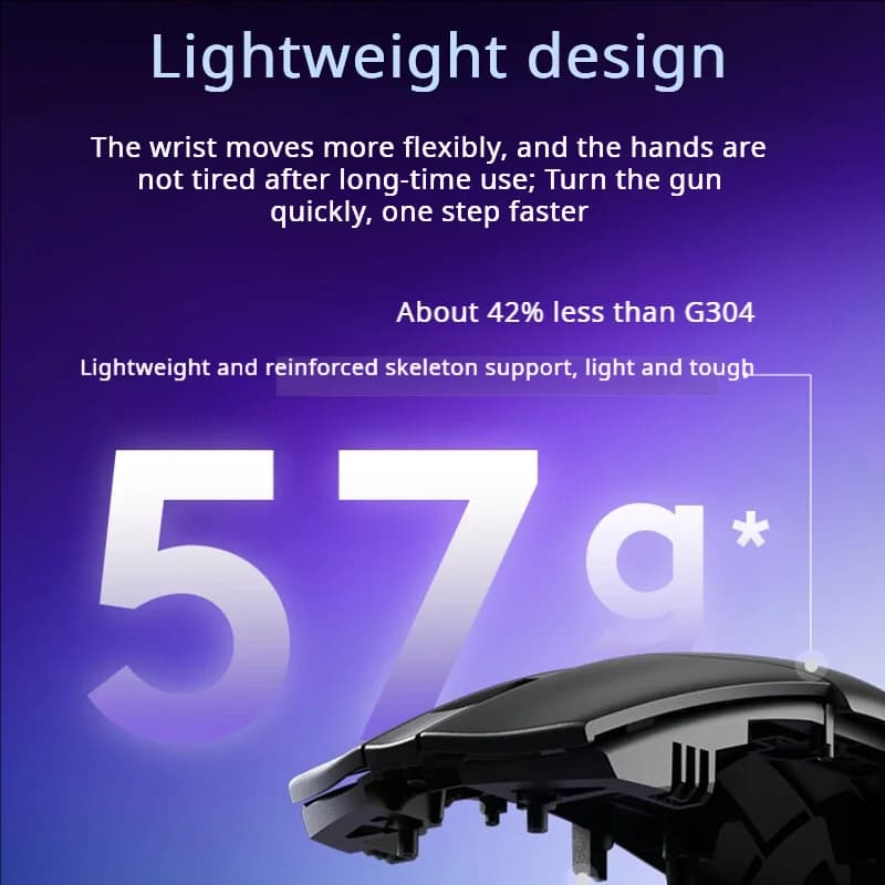 ماوس الألعاب اللاسلكي Logitech G304X، 57 جرام، وضع مزدوج، 6 أزرار قابلة للبرمجة، عمر بطارية طويل لألعاب FPS مثل Valorant وLOL - 5