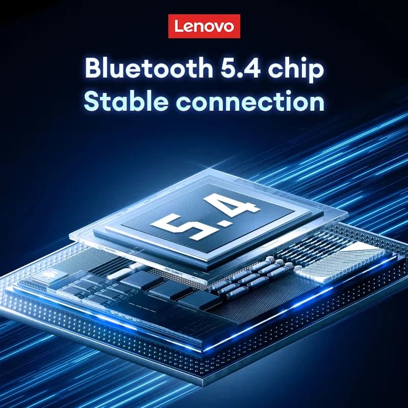 لينوفو XT53 ترقية لاسلكية بلوتوث 5.4 سماعات أذن مقاومة طويلة زمن وصول منخفض سماعة رأس ألعاب عرض رقمي LED سماعات أذن - 5