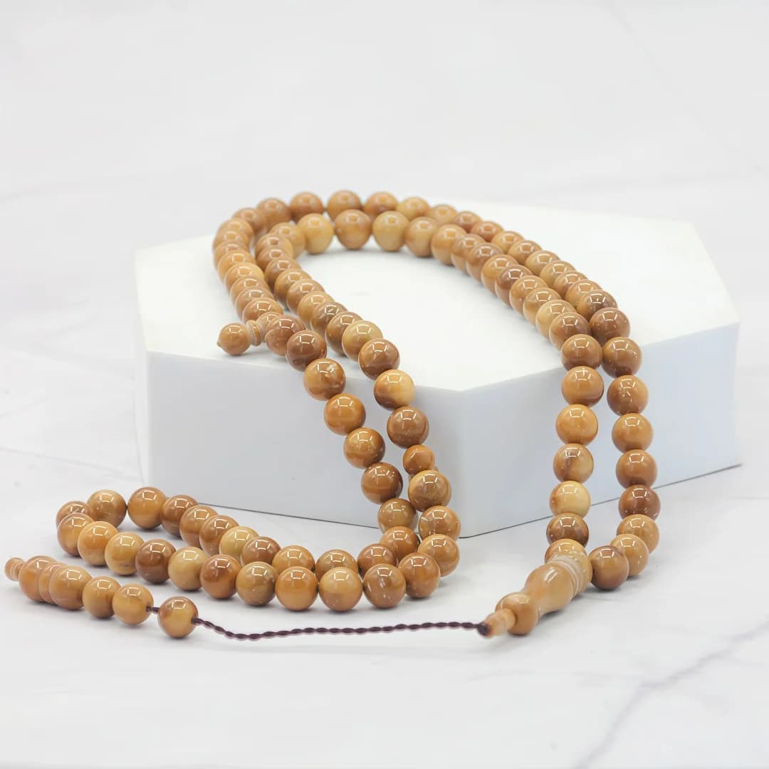 Kuka Prayer Beads Muslim 33 Beads Bracelet Islamic Prayer Kuka Muslim Islam Misbaha 99 Beads for Men and Women - 4