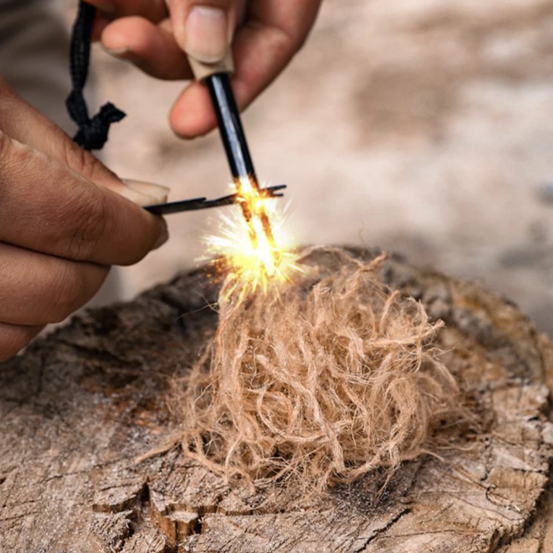 Outdoor Tinder Rope, Fire Starter Survival Tinder, Quick Fire For Backpacking Hiking Camping Hunting Fishing - 5