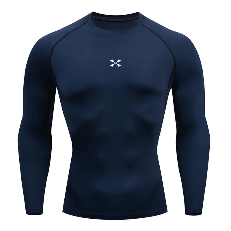 Compression T Shirt Men Summer Sportswear Running T-shirt Elastic Quick Dry Sport Tops Tee Athletic Gym Workout Shirts Men - 5
