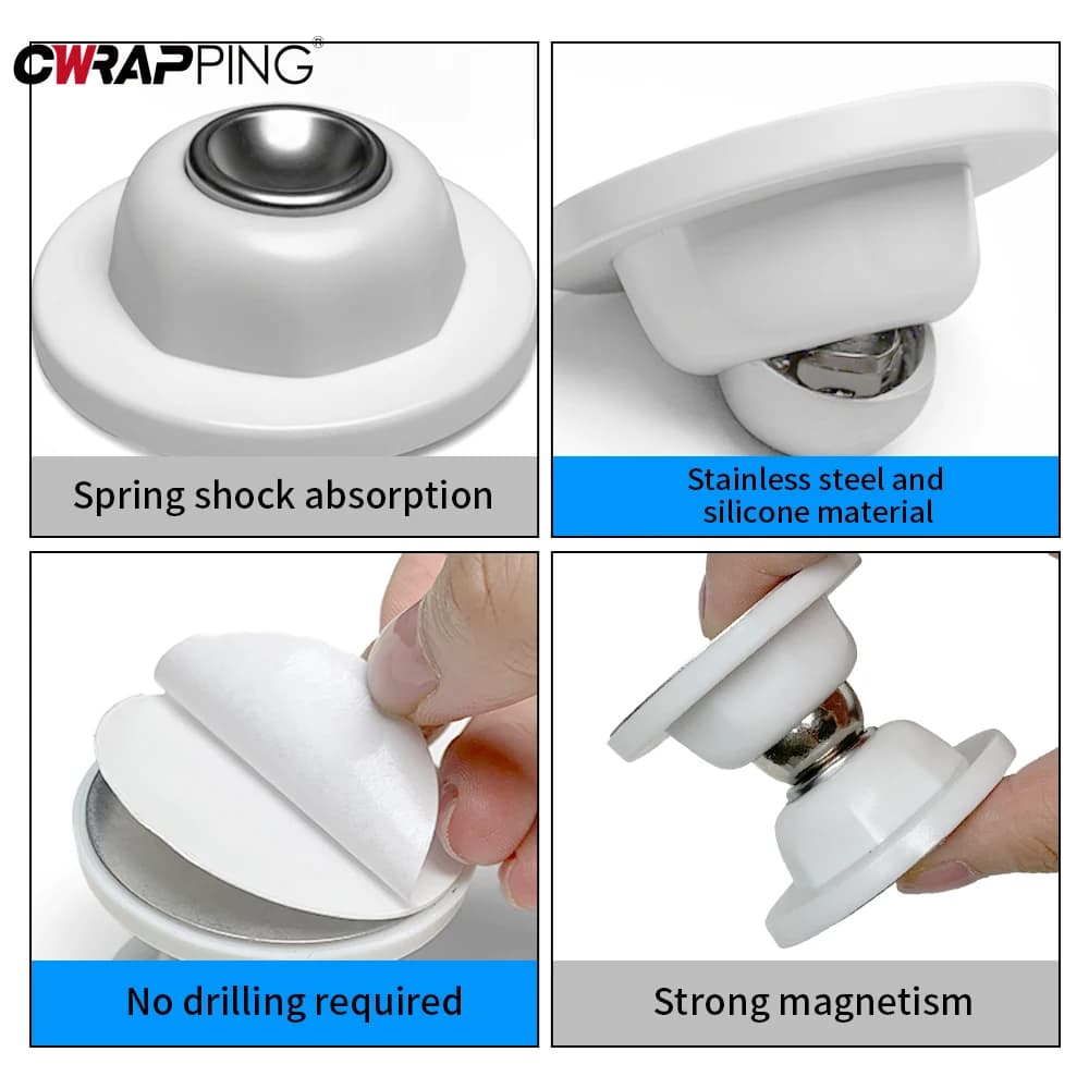 باب مغناطيسي واجب ثقيل لمقطورة RV باب أمتعة مغناطيسي لمقطورة السفر إكسسوارات تقليل الضوضاء للكارافان - 5