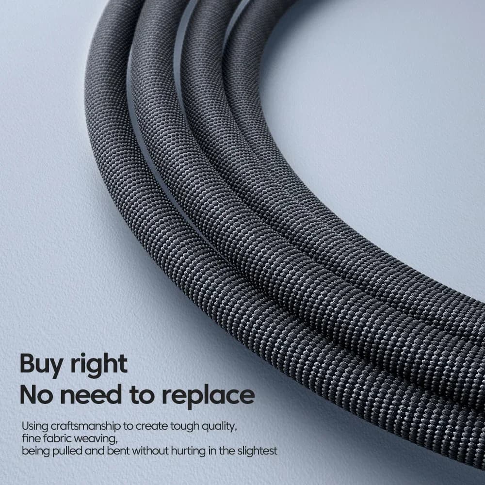 كابل شحن سريع من NNBILI بقوة 120 واط و6 أمبير من نوع USB C لهواتف سامسونج وريالمي وشاومي وهواوي، كابل شحن سريع لنقل البيانات - 4