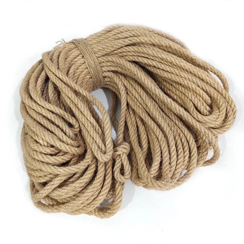 Twisted Jute Rope DIY Cat Scratcher Replacement Cat Tree Climbing Frame Binding Rope Durable Cat Scratching Toy Pet Supplies - 6