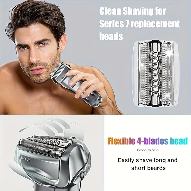 Replacement Head Fit 70B 70S electric shaver 7 series blade 790CC, 720, 750CC, 760CC,9565 Foil Shaver - 4