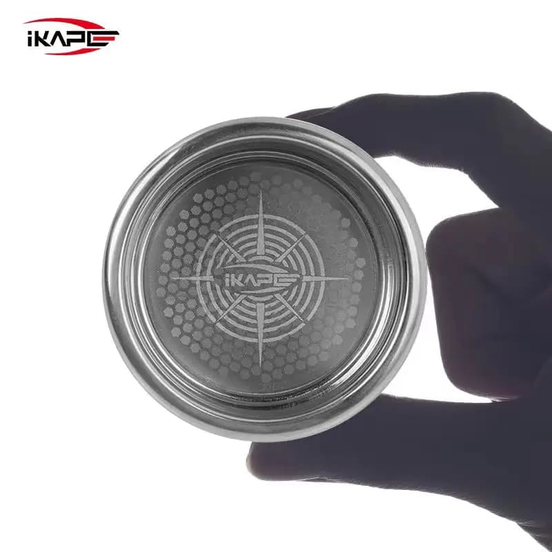 IKAPE Beehive Stainless Steel Espresso Filter Basket-Precision High Extraction for51/54/58MM Bottomless Portafilter Coffee Maker