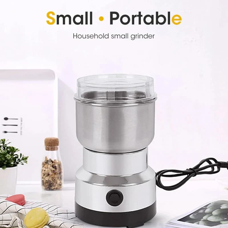 Mini Electric Grinder 300ml Ultrafine Pulverizer for Baby Food Coffee Spice Pepper Grain Mill with 2/4 Blades Household Use - 5