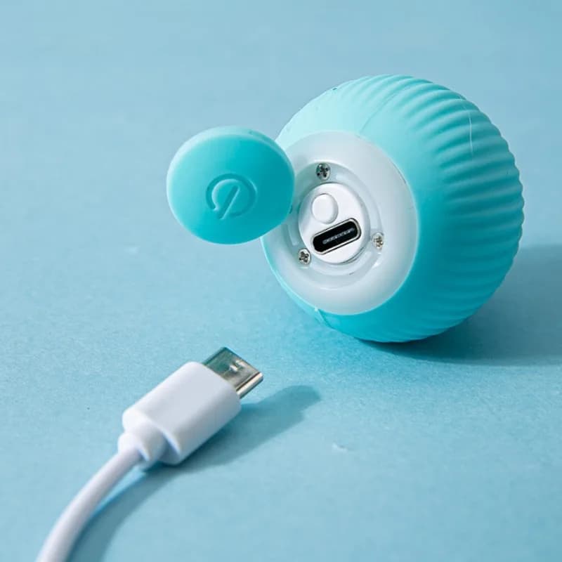 كرة تفاعلية للقطط، ألعاب قطط ذكية للحيوانات الأليفة، كرة سحرية دوارة أوتوماتيكية، لعبة قطط تفاعلية إلكترونية، ملحقات الحيوانات الأليفة للقطط - 5