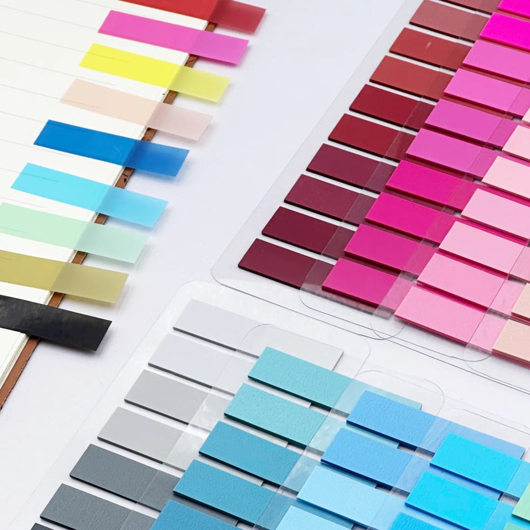 200 قطعة ملصقات ملونة شفافة فسفورية علامات فهرسة أعلام ملاحظات لاصقة قرطاسية هدايا للأطفال لوازم مدرسية ومكتبية - 4