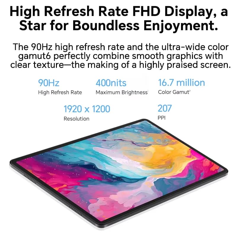 هونور باد X8a إصدار الاتحاد الأوروبي 11 بوصة، معدل تحديث عالي، راحة للعين، بطارية 8300 مللي أمبير، مكبرات صوت رباعية كبيرة، تعزيز الصوت - 5