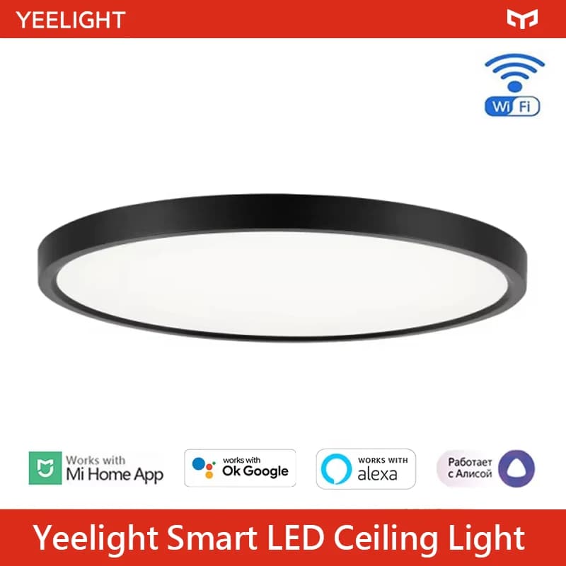 Yeelight Smart LED Ceiling Light Ultra thin body Warm or Cool White Light Thinness 30mm WiFi Smart Voice App Control
