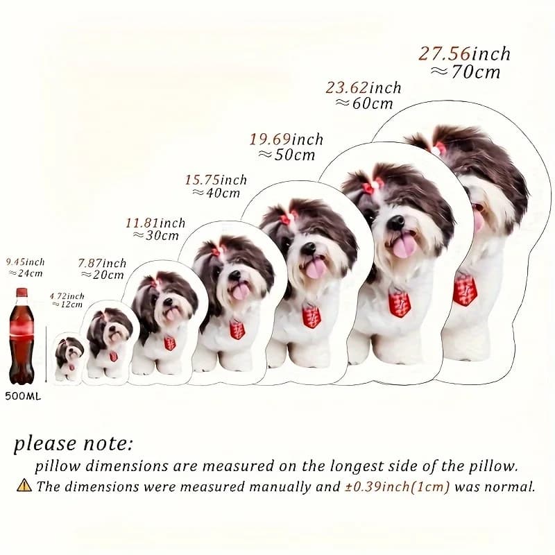 صور مخصصة للحيوانات الأليفة، وسائد ناعمة، وسائد أريكة على شكل قطط وكلاب شخصية للأعمار 14 سنة فما فوق - 2