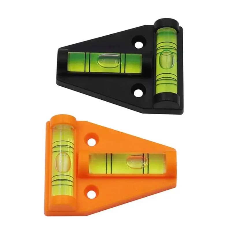 RV Triangle Level Measuring Kit for Caravan Camper T-Type Spirit Level Plastic Measuring Vertical and Horizontal Adjuster Scope