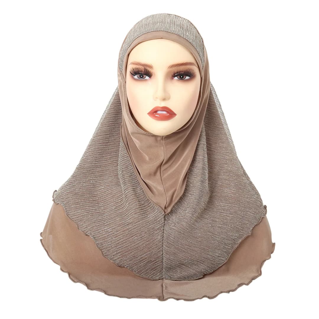 عيد النساء المسلمات عمامة سحب جاهزة حجاب فوري قطعة واحدة وشاح أميرة شالات حجاب عربي غطاء كامل