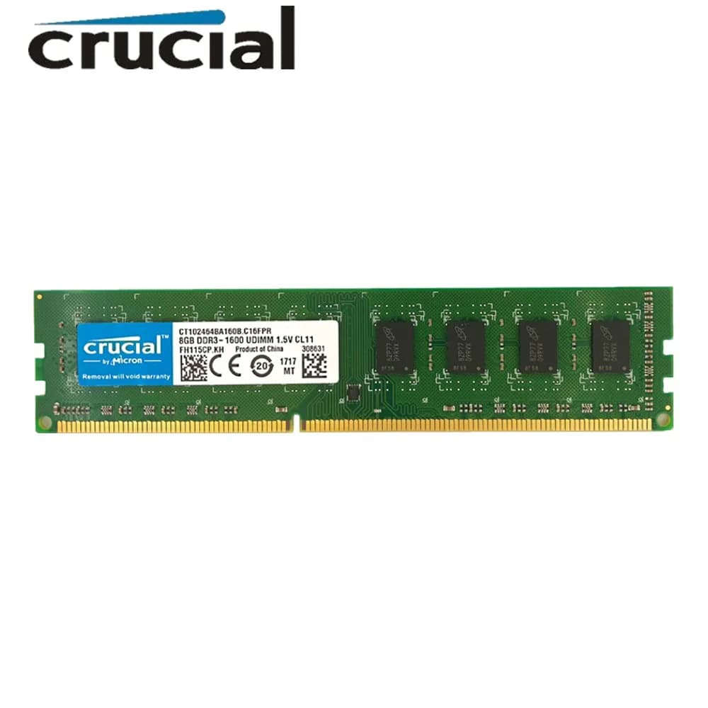 Crucial DDR3 RAM Dektop 4GB 8GB 1333mhz 1600mhz DIMM Memory PC3-12800 PC RAM - 3