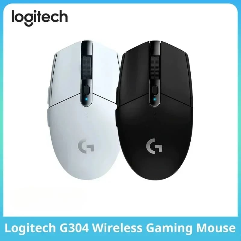 ماوس الألعاب اللاسلكي Logitech G304 LightSpeed مع مستشعر Hero 12K بدقة 12000DPI - إكسسوارات لابتوب - ماوس بدون أسلاك - لا يحتاج إلى تعريف - 3
