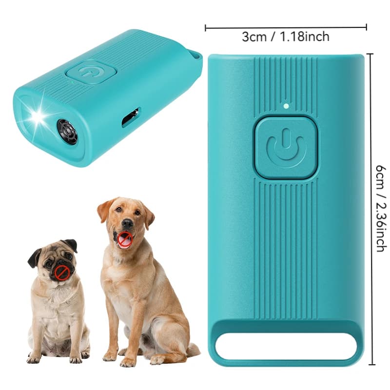 Mini Ultrasonic Dog Repeller Rechargeable Portable Dog Bark Deterrent DeviceTrainer Anti Barking Device with LED - 3