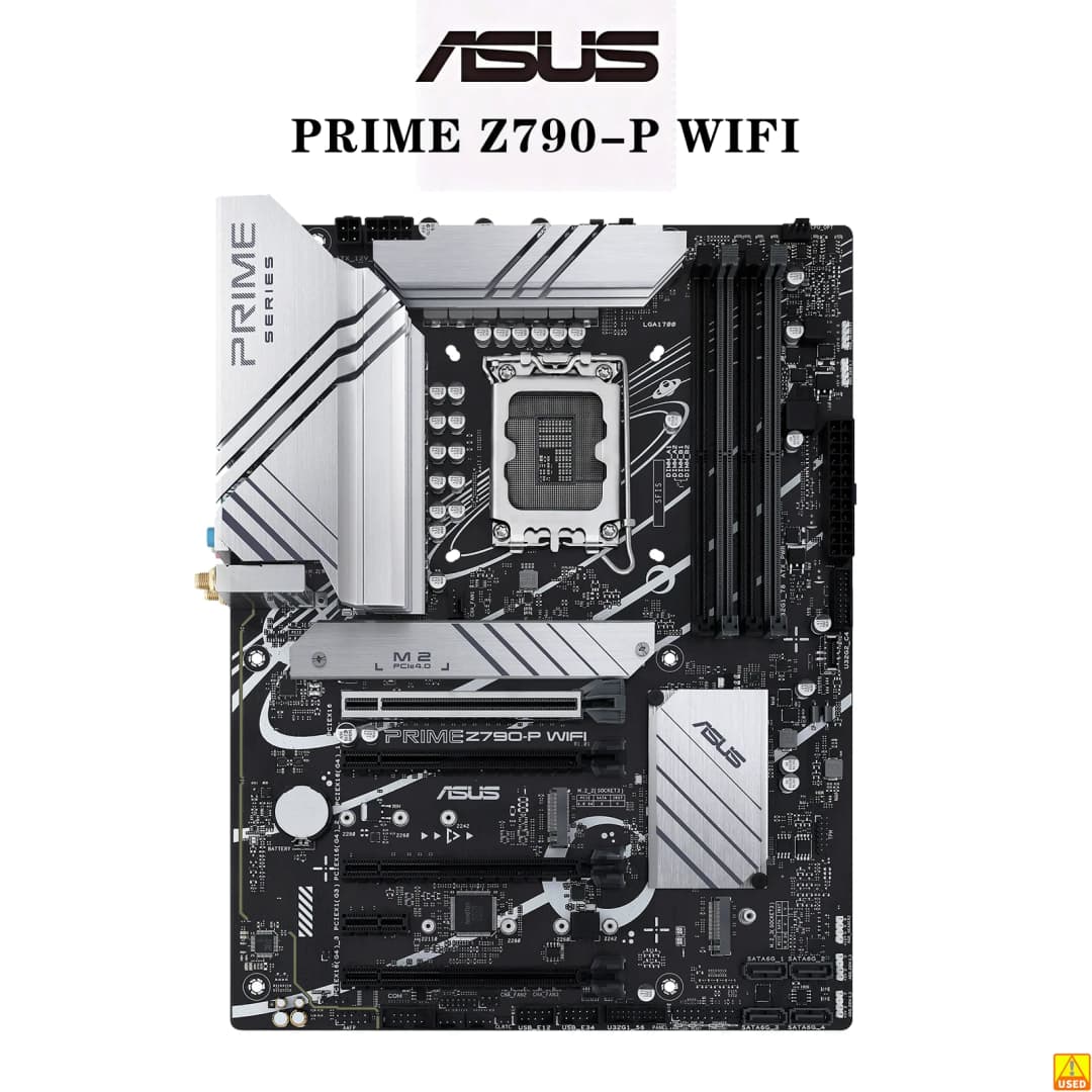 لوحة أم ASUS PRIME Z790-P WIFI مقبس Intel LGA1700 لمعالجات الجيل 14 و13 و12 ذاكرة DDR5 7200+ (OC) شريحة Z790