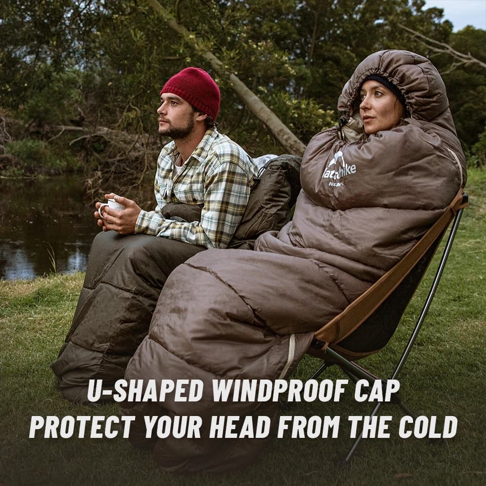 Naturehike Cotton Sleeping Bag Ultralight Camping Accsesorios Winter Outdoor Waterproof Envelope Sleeping Bag Hiking Travel U350 - 2