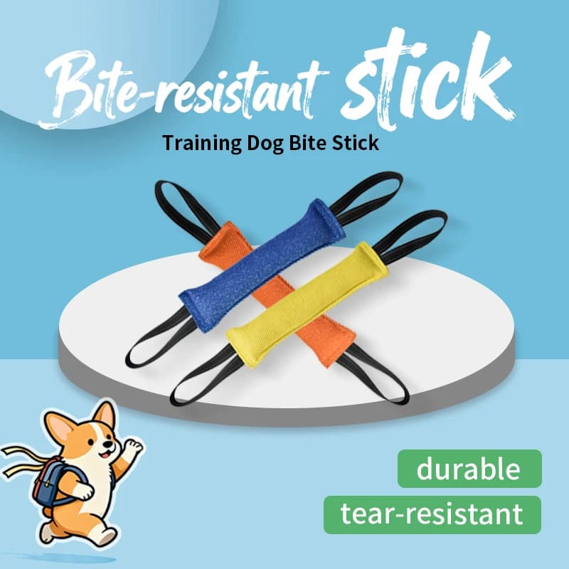 لعبة شد وسادة لدغة من الجوت، معدات تدريب متينة وتفاعلية للكلاب الكبيرة والصغيرة - 4