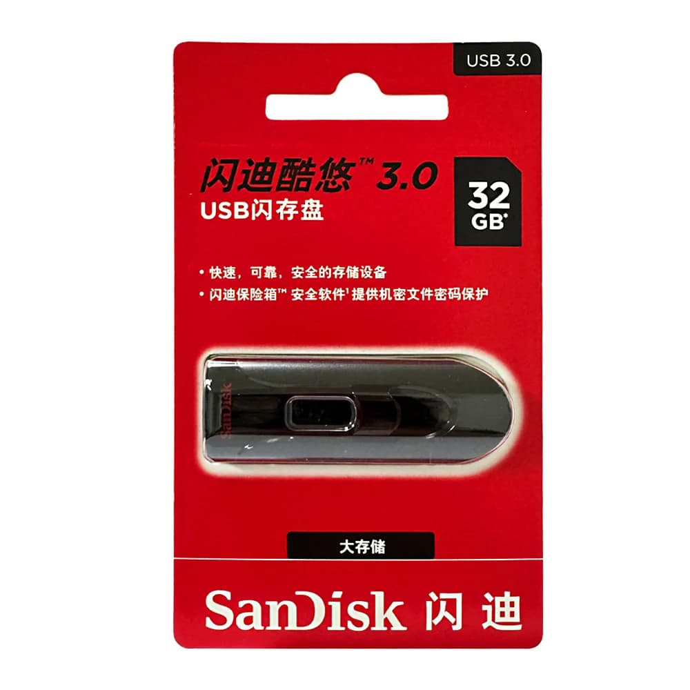 SanDisk Cruzer Glide USB 3.0 Pen Drive High Speed 256GB 128GB pendrive 32GB mini USB3.0 16GB plastic Memory Stick CZ600 - 3
