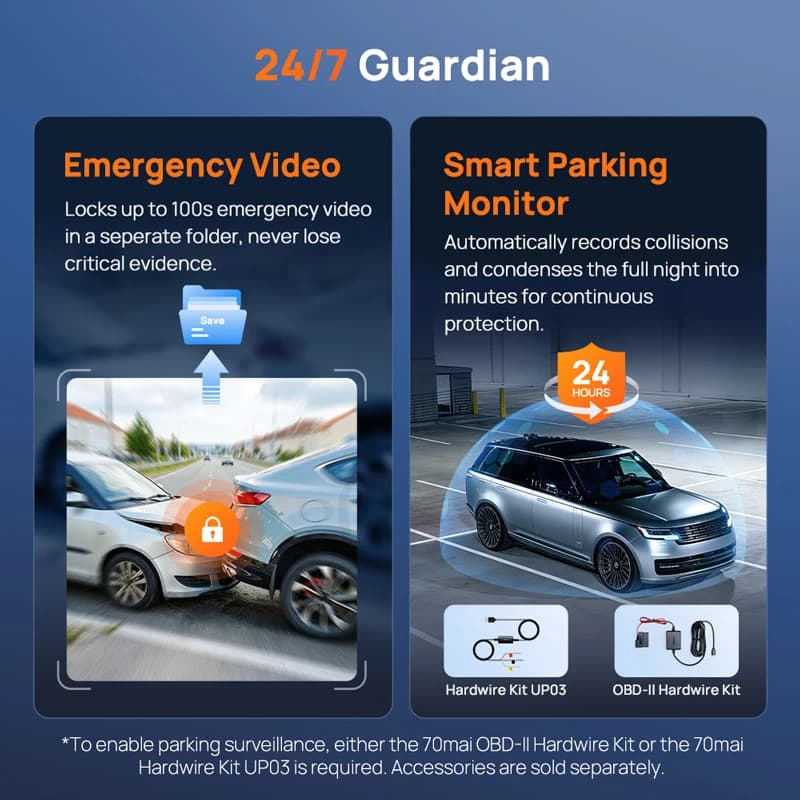 Global Version 70mai Dash Cam M310 Plus 4K True 4K 2160P WDR Voice Control Support 24H Parking Mode Car DVR 70mai M310 PLUS 4K - 6