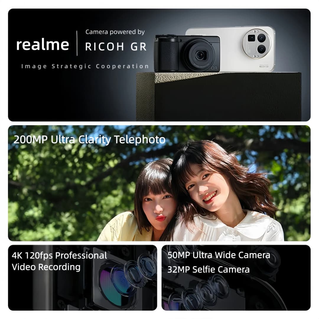 Original Realme GT 8 Pro Mobile Phone Snapdragon 8 Elite Gen 5 OTA 6.79" AMOLED 200.0MP 7000mAh 120W Charge IP69 Smartphone - 4