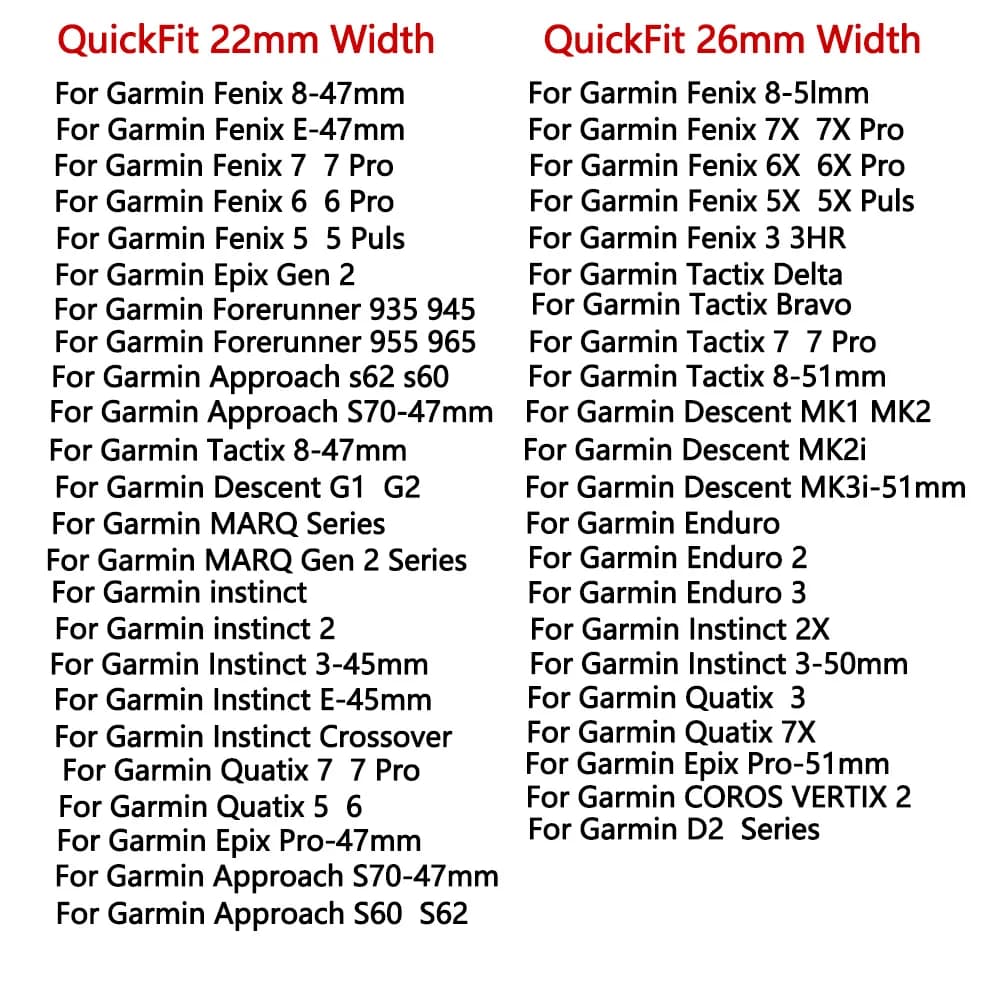 Quick Release Silicone 22mm 26MM Sport Garmin Fenix 8 47 51mm E 7X 7 6X 6 5X 5 Epix Gen Pro 2 Smartwatch Forerunner 935 945 955 - 2