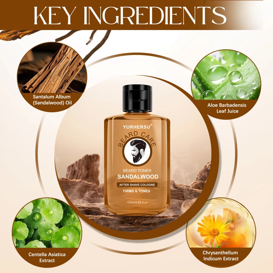 ما بعد الحلاقة للرجال - سنتيلا آسياتيكا طبيعي يمتص بسرعة لتنظيف وتنعيم البشرة لإحساس منعش - 5