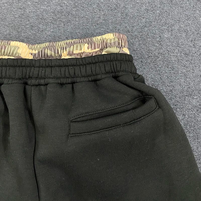 Leopard Print Letter Embroidered Double Waistband Street Casual Pants Y2K Style Men's And Women's Versatile Sweatpants - 5