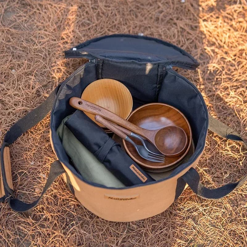 Naturehike Camping Cooking Utensil Organizer Large Capacity Hard Picnic Storage Bag Multifunctional Utility Camping Supplies - 4