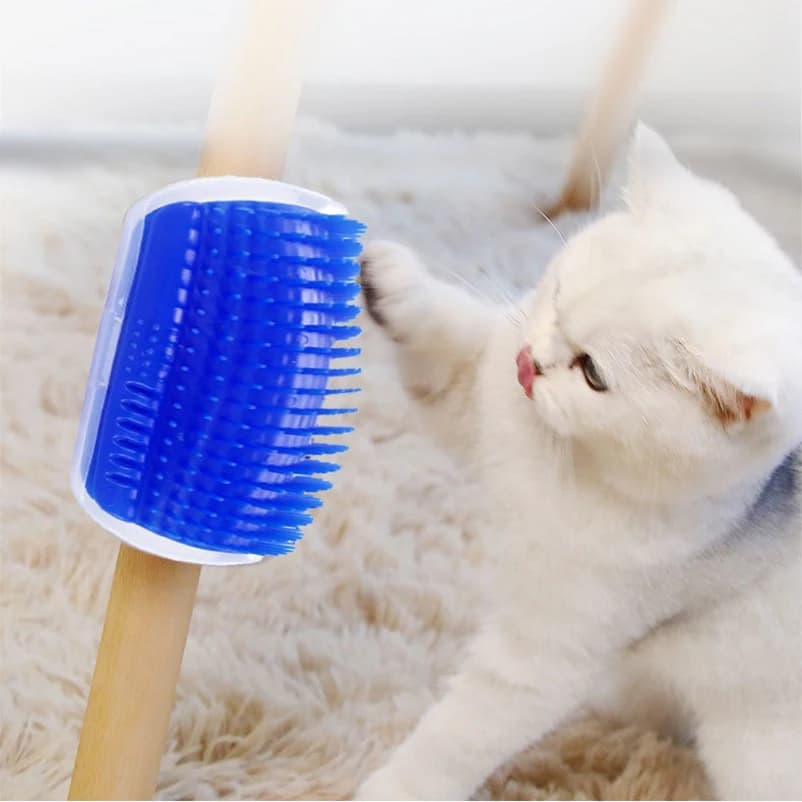 New pet Cat Corner Scrubber Massager Cat Scratching Scratching Scratcher Cat Brush Comb Massage Corner Brush Pet Supplies - 2