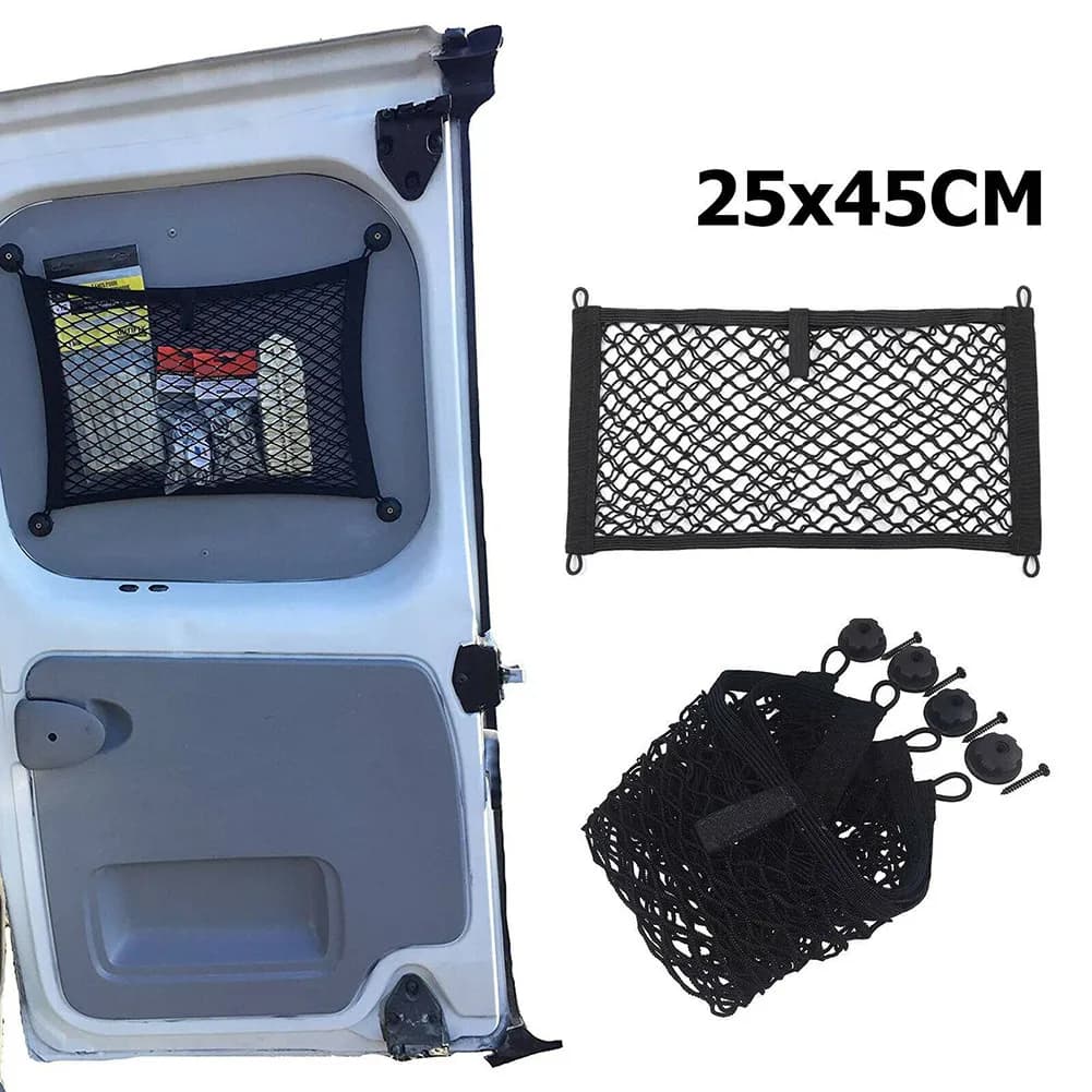 Car Storage Net Extra Large Elastic Organizers Framed Mesh Net Pocket with Screws For RV Caravan Motorhome Boat Truck