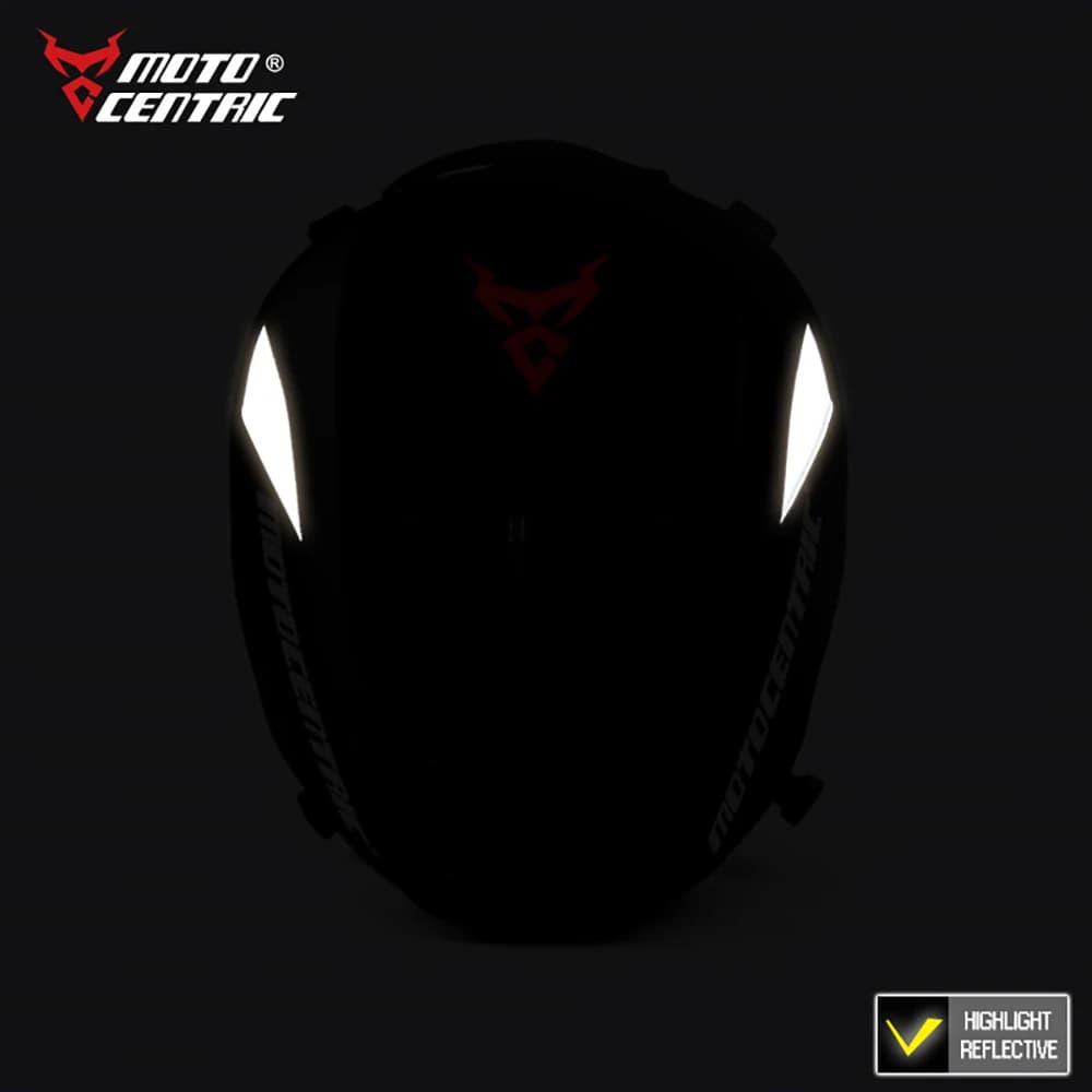 MOTOCENTRIC Motorcycle Back Seat Bags Waterproof Tail Bag Rear Seat Bag Multifunctional Motorbike Helmet Bag Moto Rider Backpack - 5