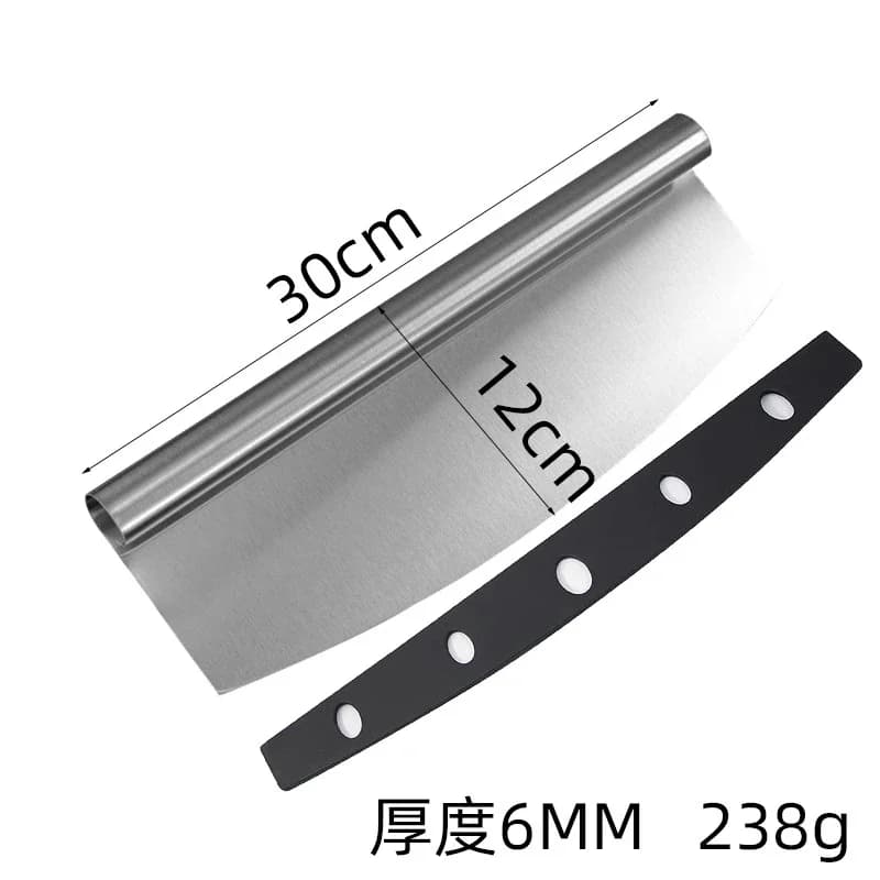 30 سنتيمتر الفولاذ المقاوم للصدأ آلة قطع البيتزا التجارية البيتزا نصف القمر شاكر الفرن نصف دائرة شاكر متعددة الأغراض الحز آلة قطع البيتزا - 5