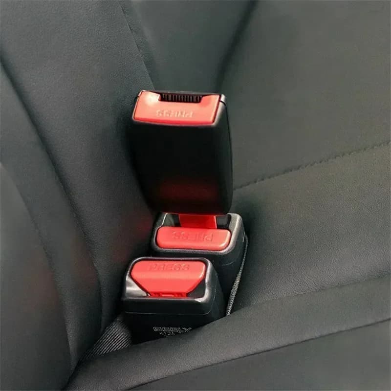 2PC Car Seat Belt Clip Extender Safety Seatbelt Lock Buckle Plug Thick Insert Socket Extender Safety Buckle Seat Belt Accessorie - 2