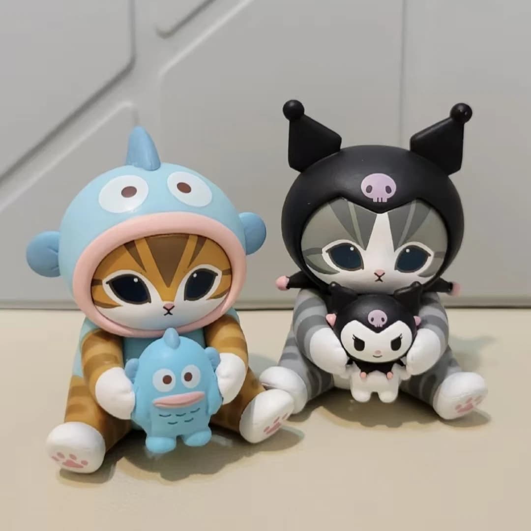 New Mofusand Collaboration Shark Cat Image Ugly Fish Doll Toy Display Fashion Blind Box Vinyl Face Blind Box Toys And Hobbies - 5