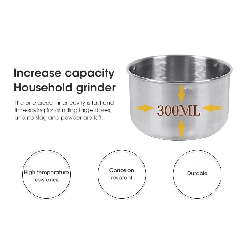 Mini Electric Grinder 4 Blades Household 300ml Ultrafine Baby Food Pulverizer Coffee Grinder Spice Pepper Grinder Grain Mill - 5