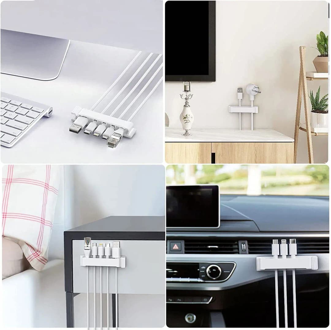 Self-adhesive Cable Organizer Wire Tie Cable Clamp Clips Holder Clamp Management Car GPS Data Decorative Cord Winder Manager - 6