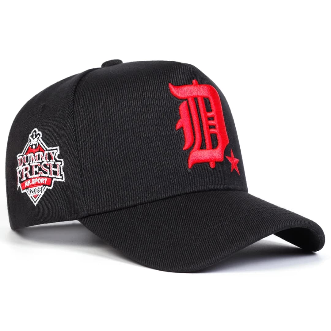 Unisex Gothic D Letter Embroidery Side DUMMY FRESH Baseball Caps Adjustable Casual Hats Spring and Autumn Outdoor Sunscreen Hat - 2