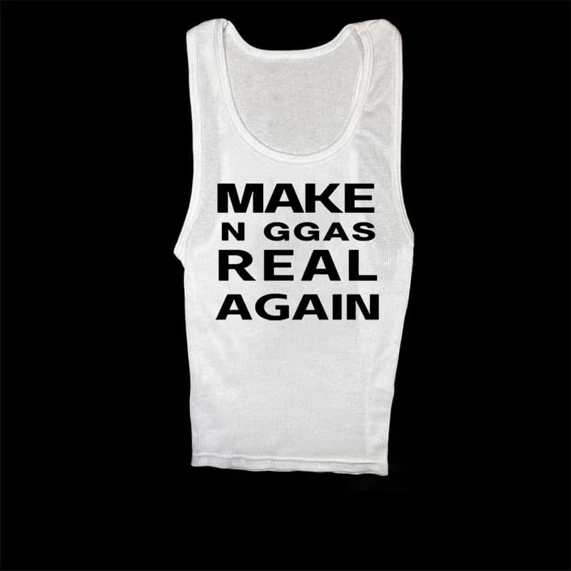 Y2K Gothic Hip Hop Sexy Women's Tank T-Shirt Harajuku Punk Letter Print Casual Crop Top Chic Retro Emo Girls Streetwear Soft Top