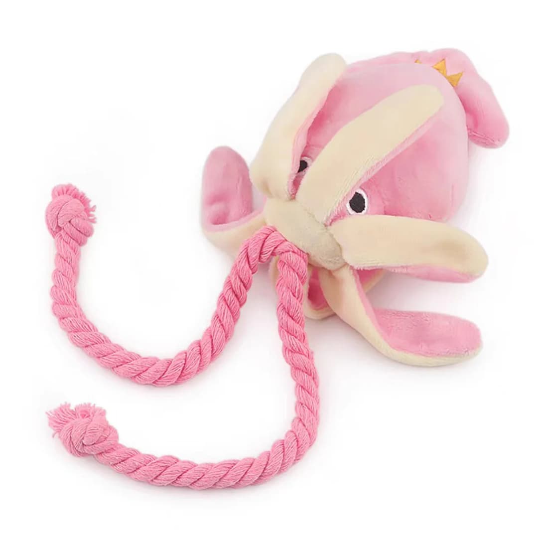 Supet Pet Octopus Plush Rope Toy Is Bite-resistant, Fun and Interactive, Suitable for Indoor and Outdoor Use - 4