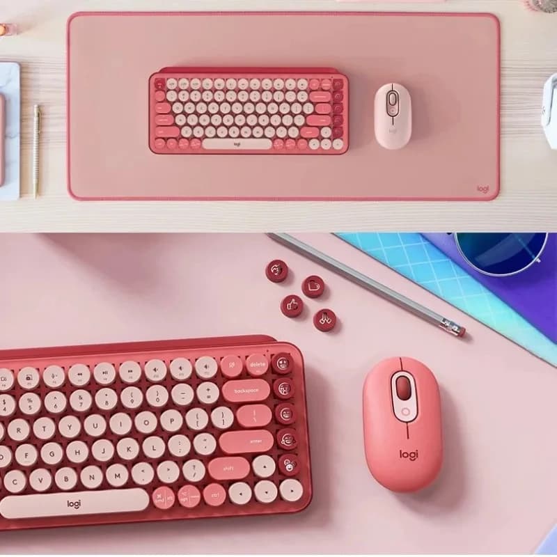 ماوس بلوتوث لاسلكي Logitech POP، تصميم أزرار إيموجي عصري للنساء والرجال والطلاب والعاملين في المكاتب، ملحقات كمبيوتر - 4