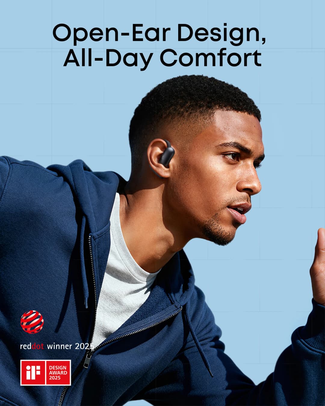 Soundcore AeroFit 2 by Anker, Open-Ear Headphones, Real-Time Translation Earbuds, 4 Adjustable Positions for Every Ear Size, - 2